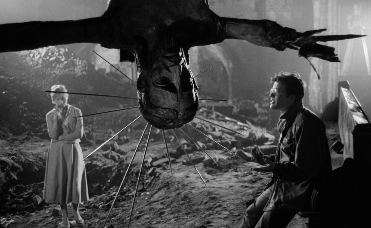 Original scene with cross